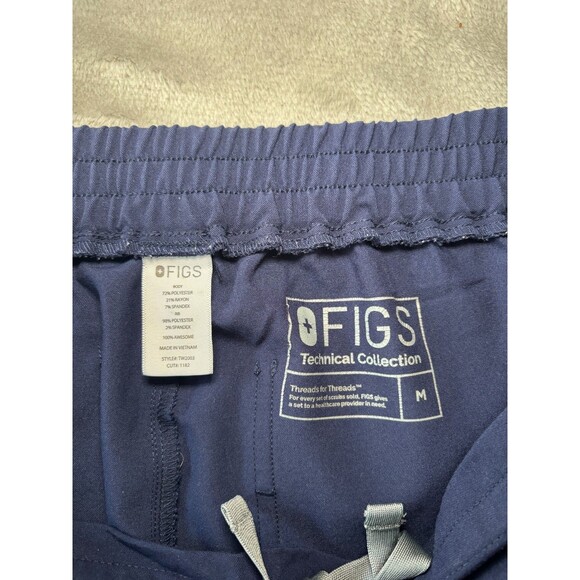 FIGS Scrub Set Top M + Pants M Navy | Technical Collection Medical Uniform Set - Picture 9 of 9
